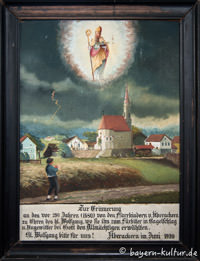 Votivbild in St. Wolfgang (Berg)