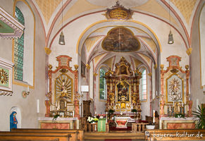 Innenraum St. Georg - Sindelsdorf