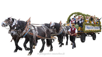 Festwagen - Augustiner – Foto aus München
