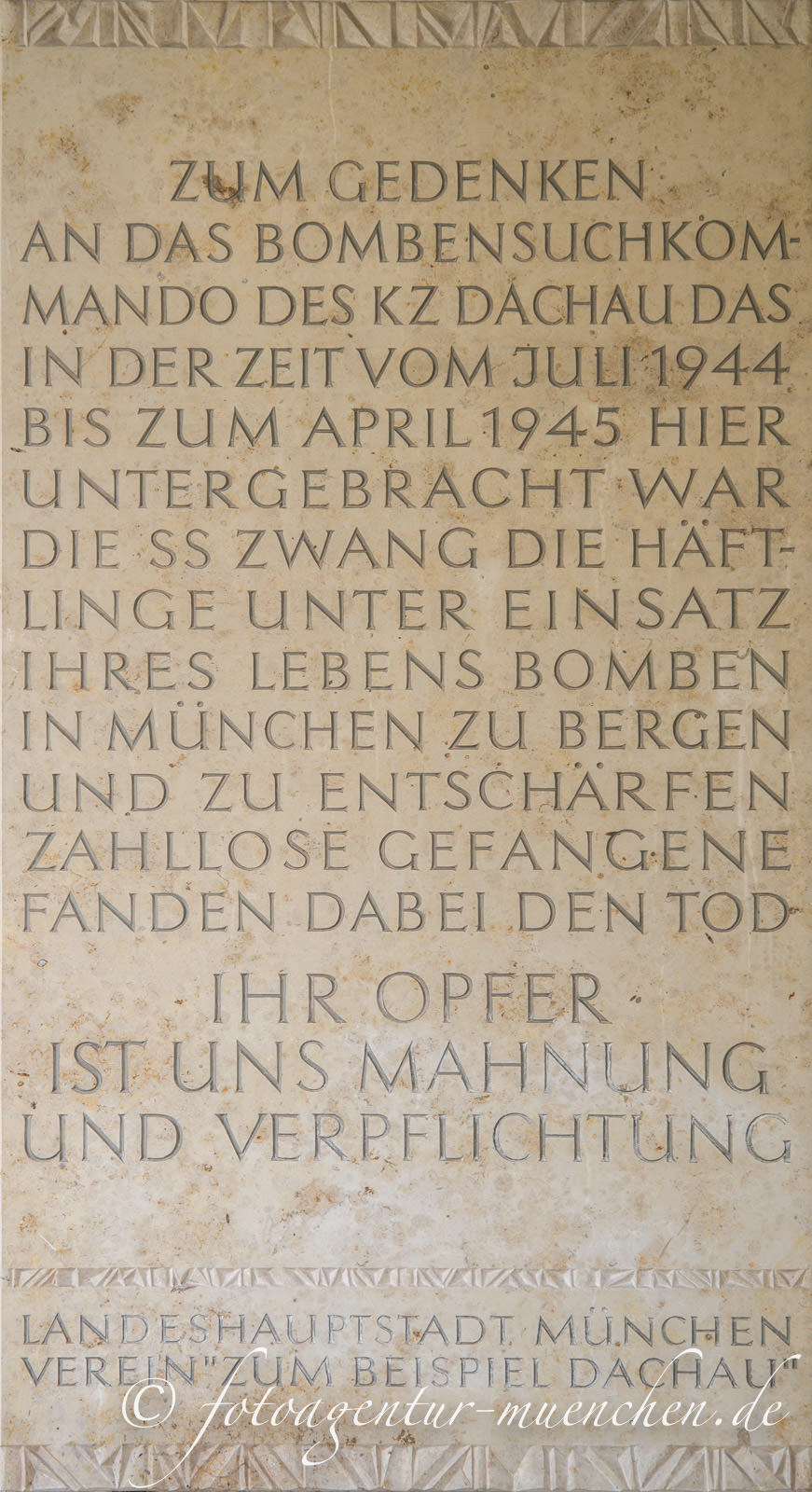 Gedenktafel für das Bombensuchkommando