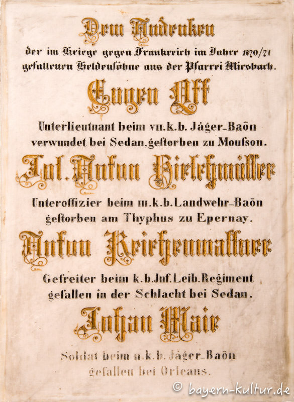 Kriegergedenktafel