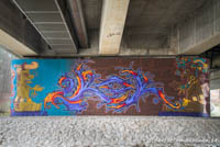 Graffiti - Brudermühlbrücke – Foto aus München