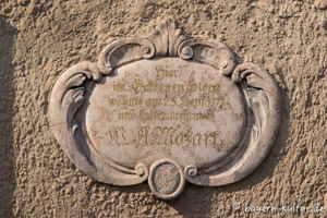 Gedenktafel für Mozart