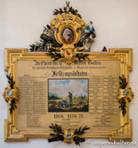 Kriegerdenkmal in der Wallfahrtskirche Maria-Hilf