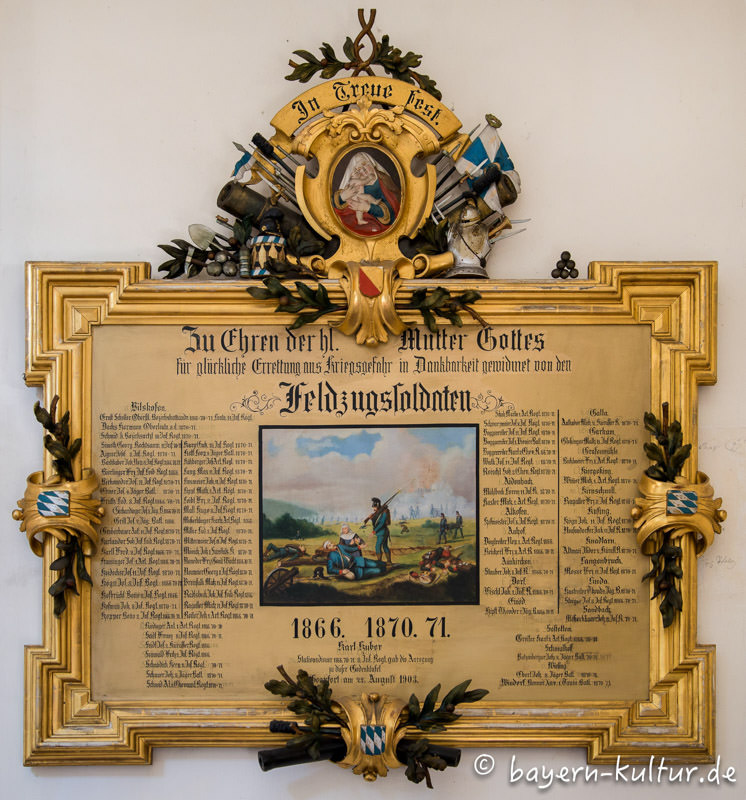 Kriegerdenkmal in der Wallfahrtskirche Maria-Hilf