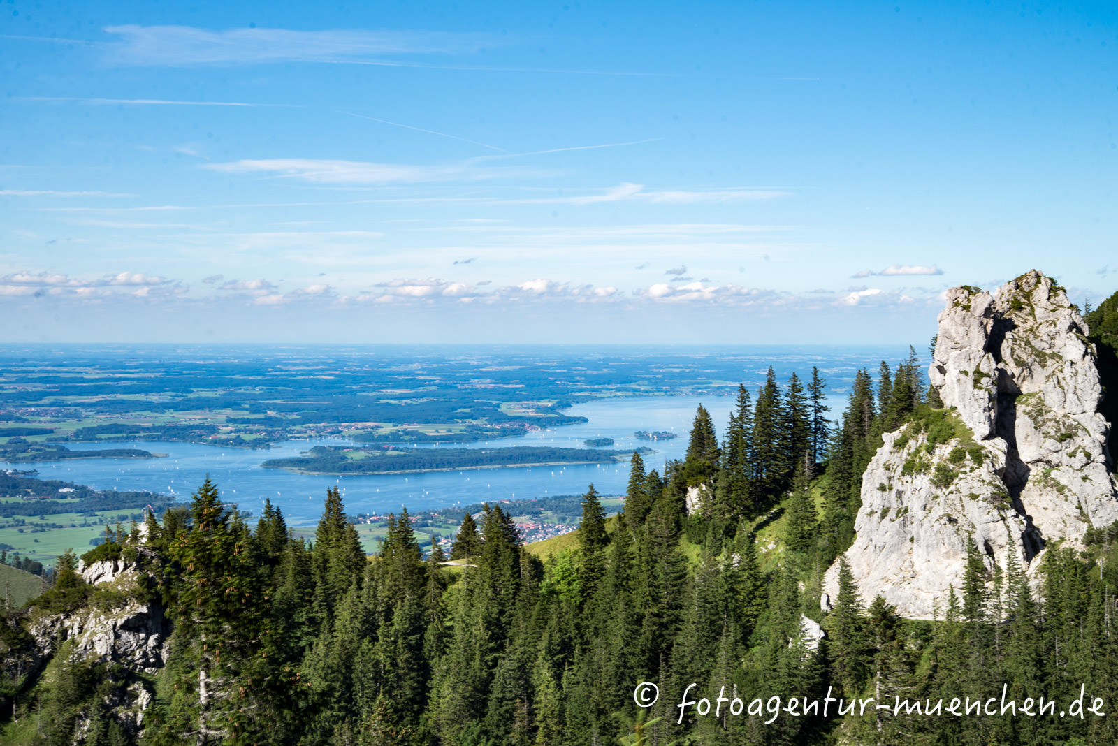 Blick auf den Chiemsee