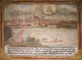 Votivbild - Einsturz der Isarbrücke