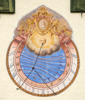 Sonnenuhr im Gestüt Schwaiganger