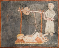 Romanische Fresken in St. Vitus