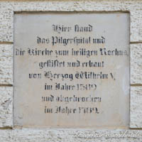 Gedenktafel - Rochusspital