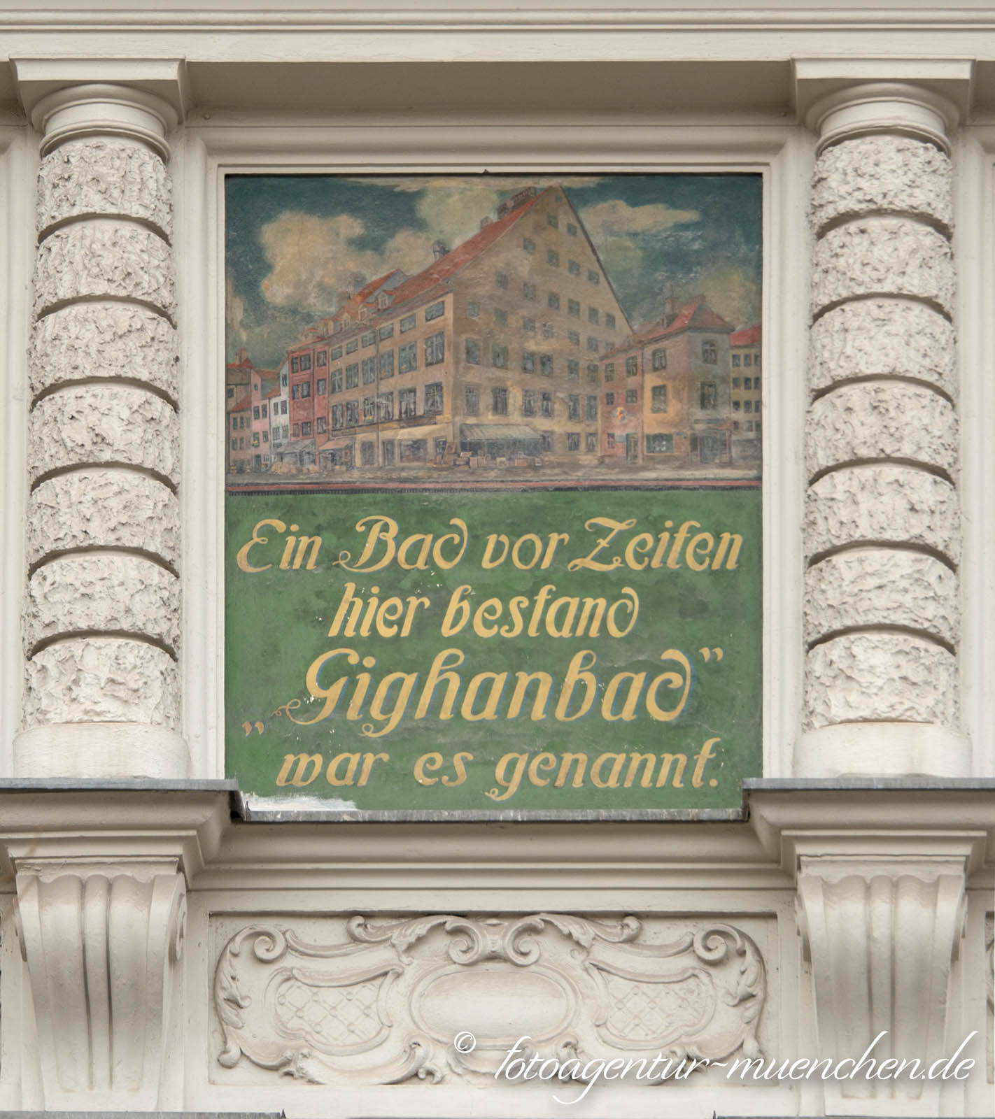 Fresko für ehemaliges Gighanbad