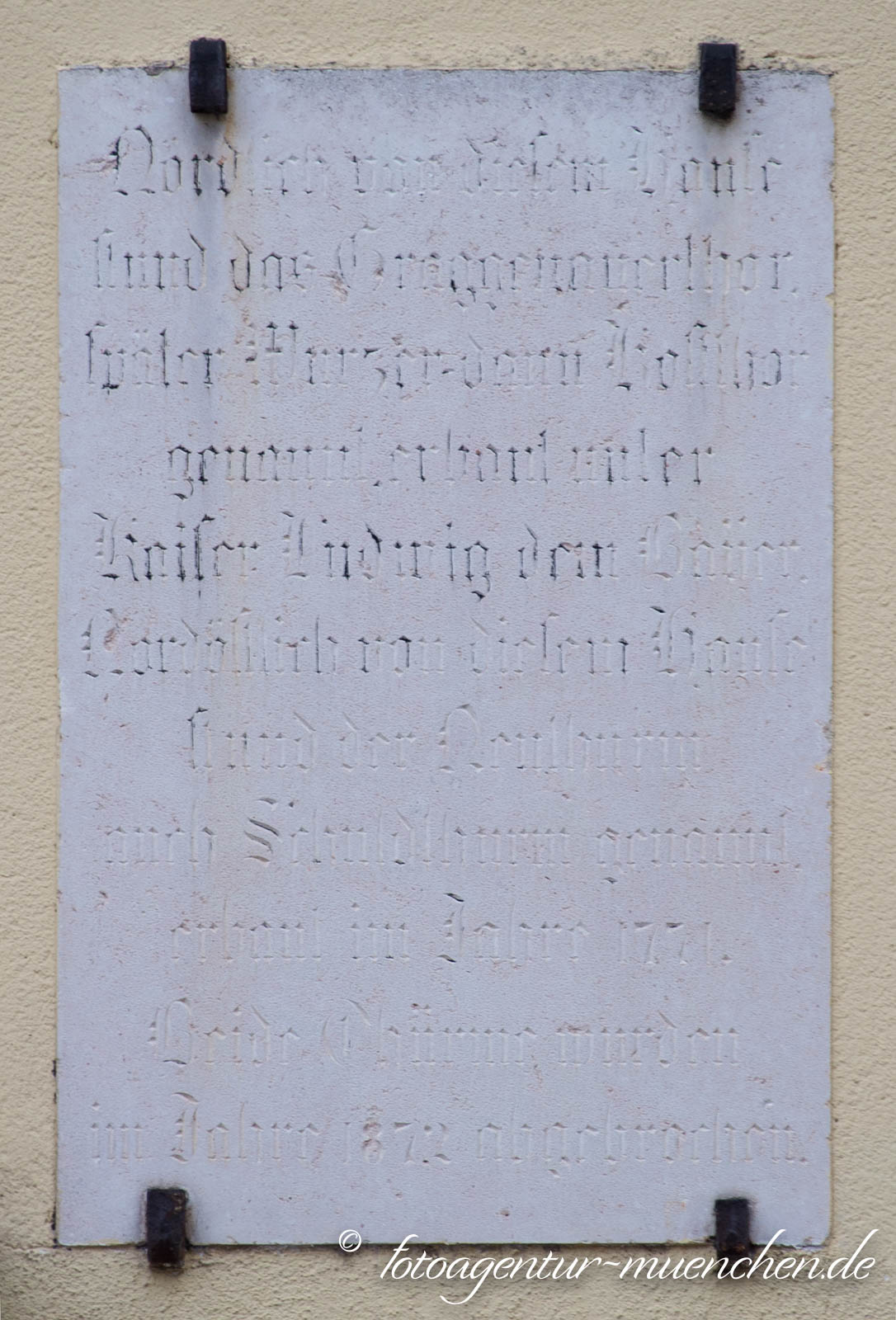 Gedenktafel - Neuturm