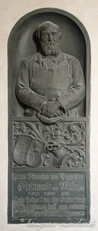 Gedenktafel für Ferdinad von Miller – Foto aus München