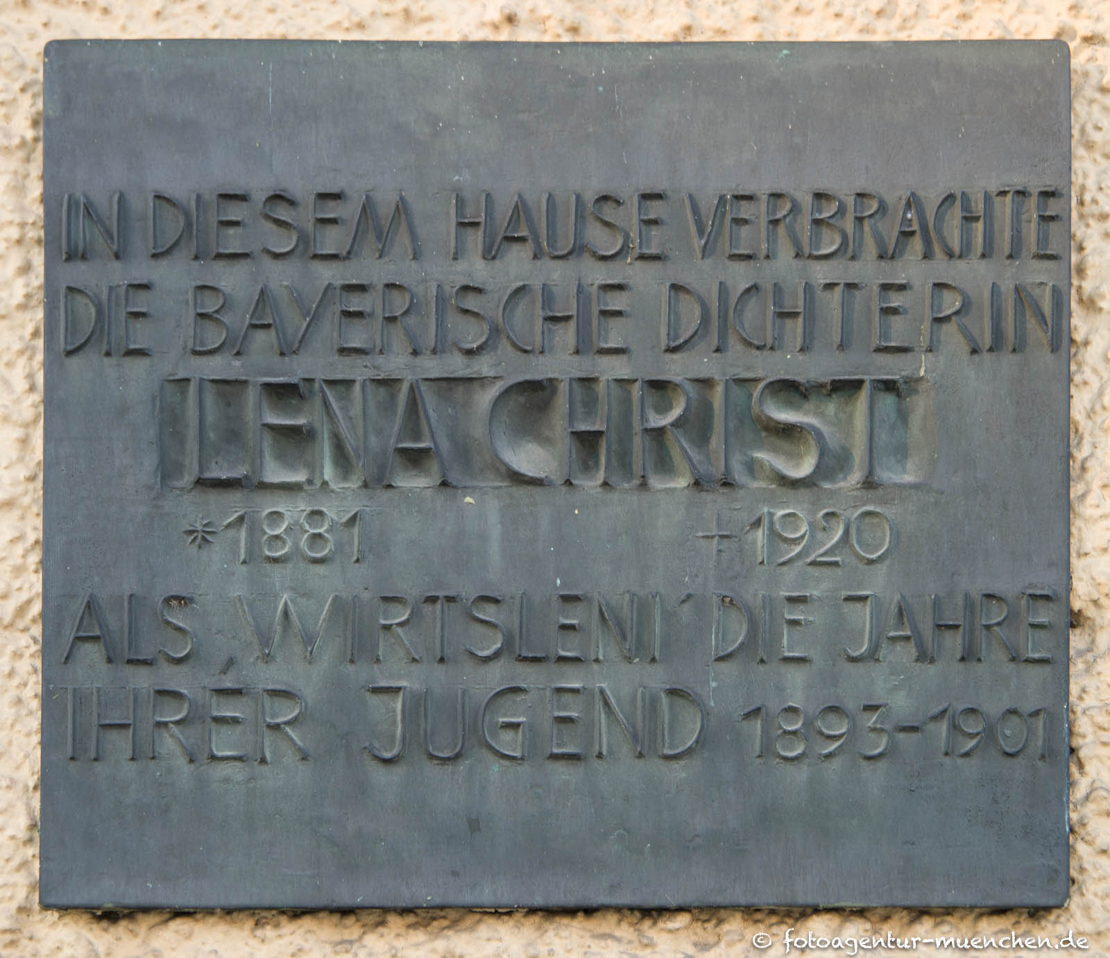 Gedenktafel - Lena Christ