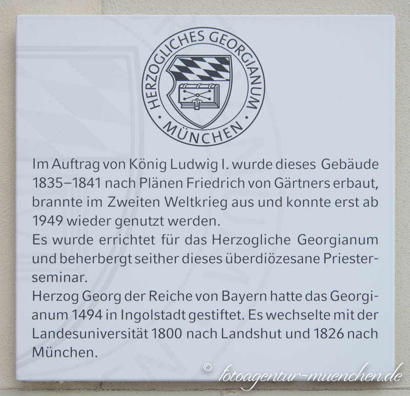 Gedenktafel für das Georgianum