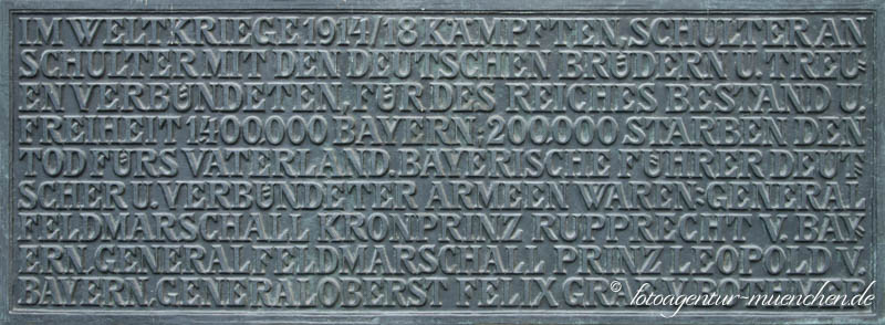 Kriegergedenktafel Feldherrnhalle
