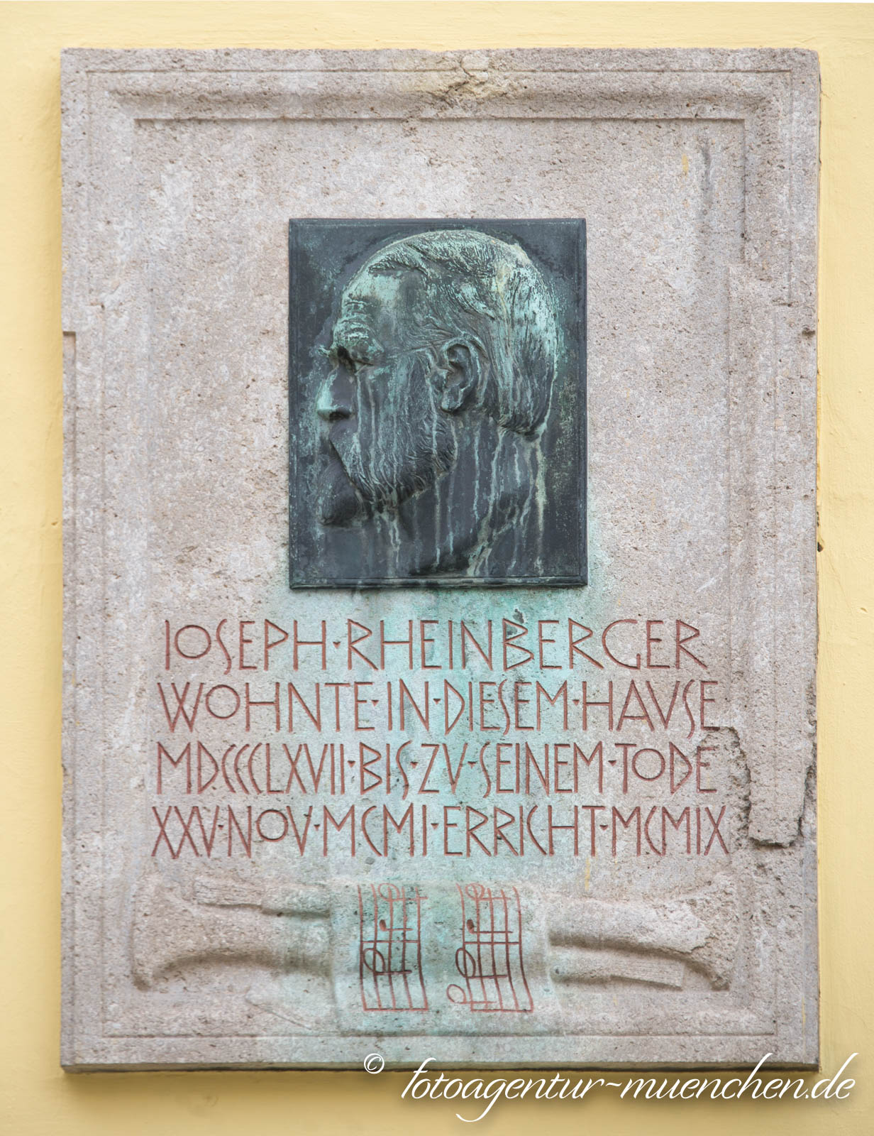 Gedenktafel  -  Joseph Rheinberger