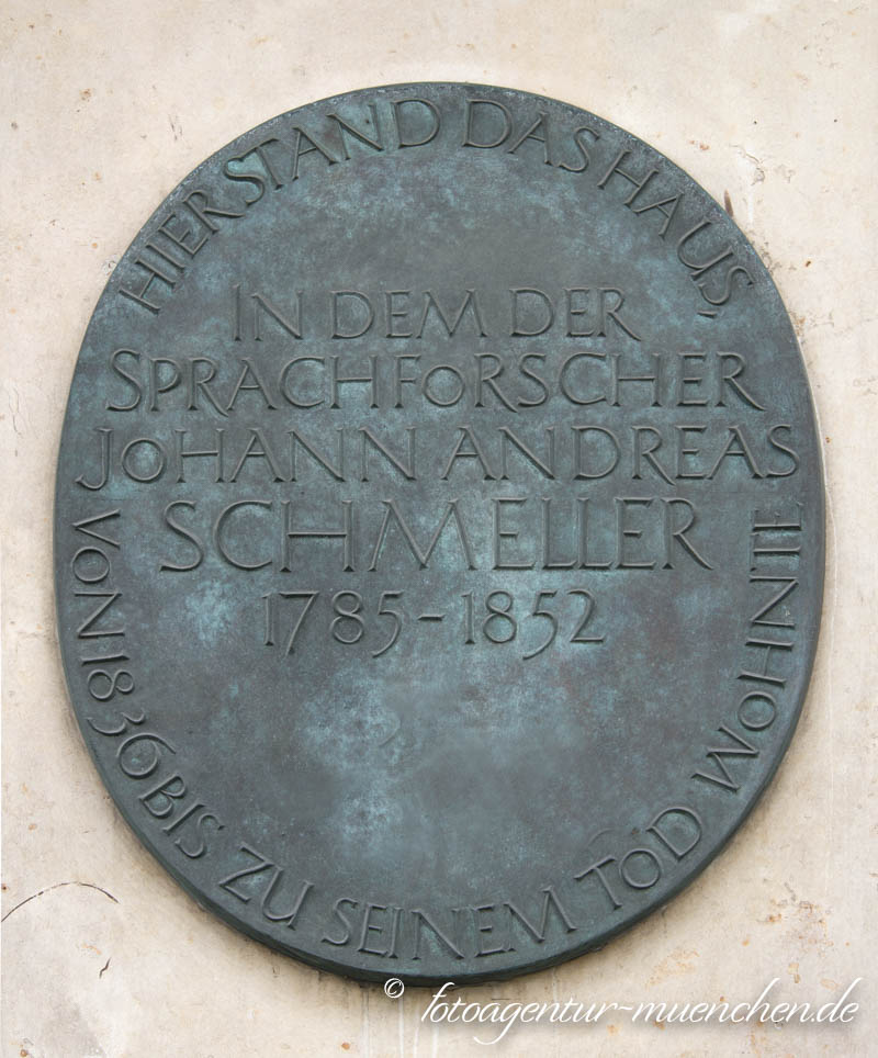 Gedenktafel für Johann Andreas Schmeller