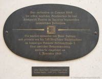 Gerhard Willhalm – Gedenktafel für die erste Briefmarke