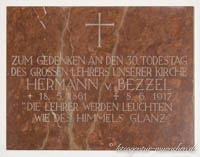 Gedenktafel - Hermann  von Bezzel – Foto aus München