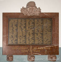 Kriegergedenktafel -Erlöserkirche – Foto aus München