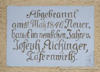 Gerhard Willhalm – Gedenktafel - Reale Tafernwirtschaft