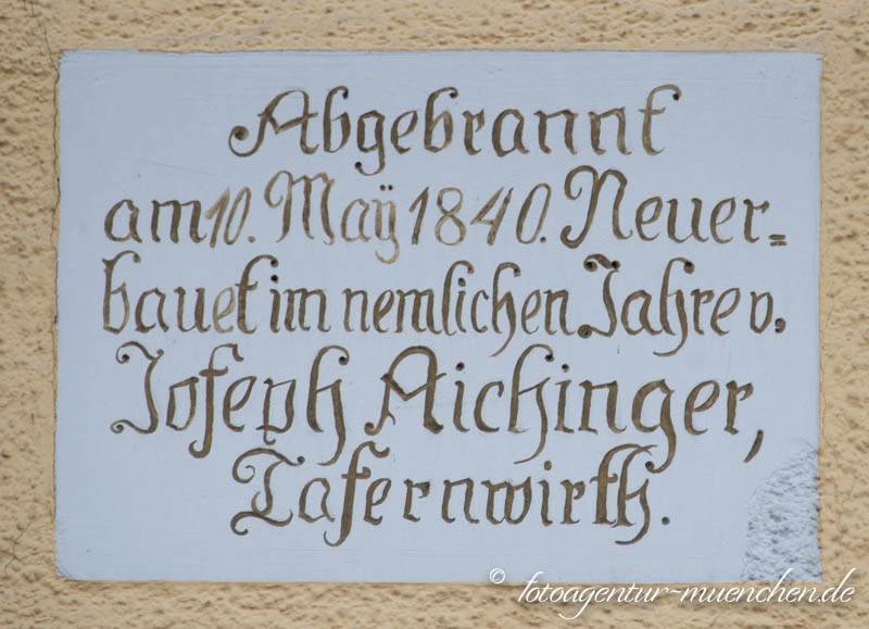 Reale Tafernwirtschaft -Abgebrannt – Denkmal/Kunstwerk in München