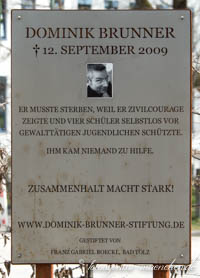 Dominik-Brunner-Mahnmal – Foto aus München