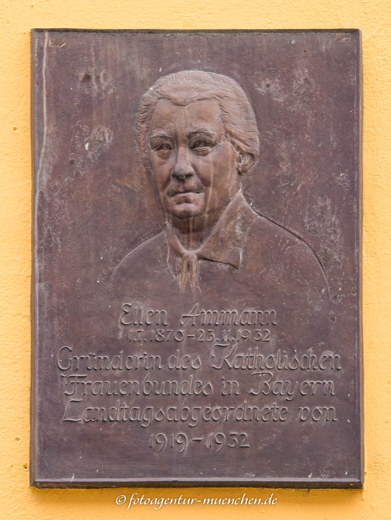 Gedenktafel - Ellen Ammann – Denkmal/Kunstwerk in München
