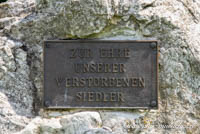 Gerhard Willhalm – Denkmal - Siedler Kaltherberge