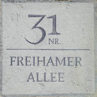 Hausnummer - Freihamer Allee – Foto aus München