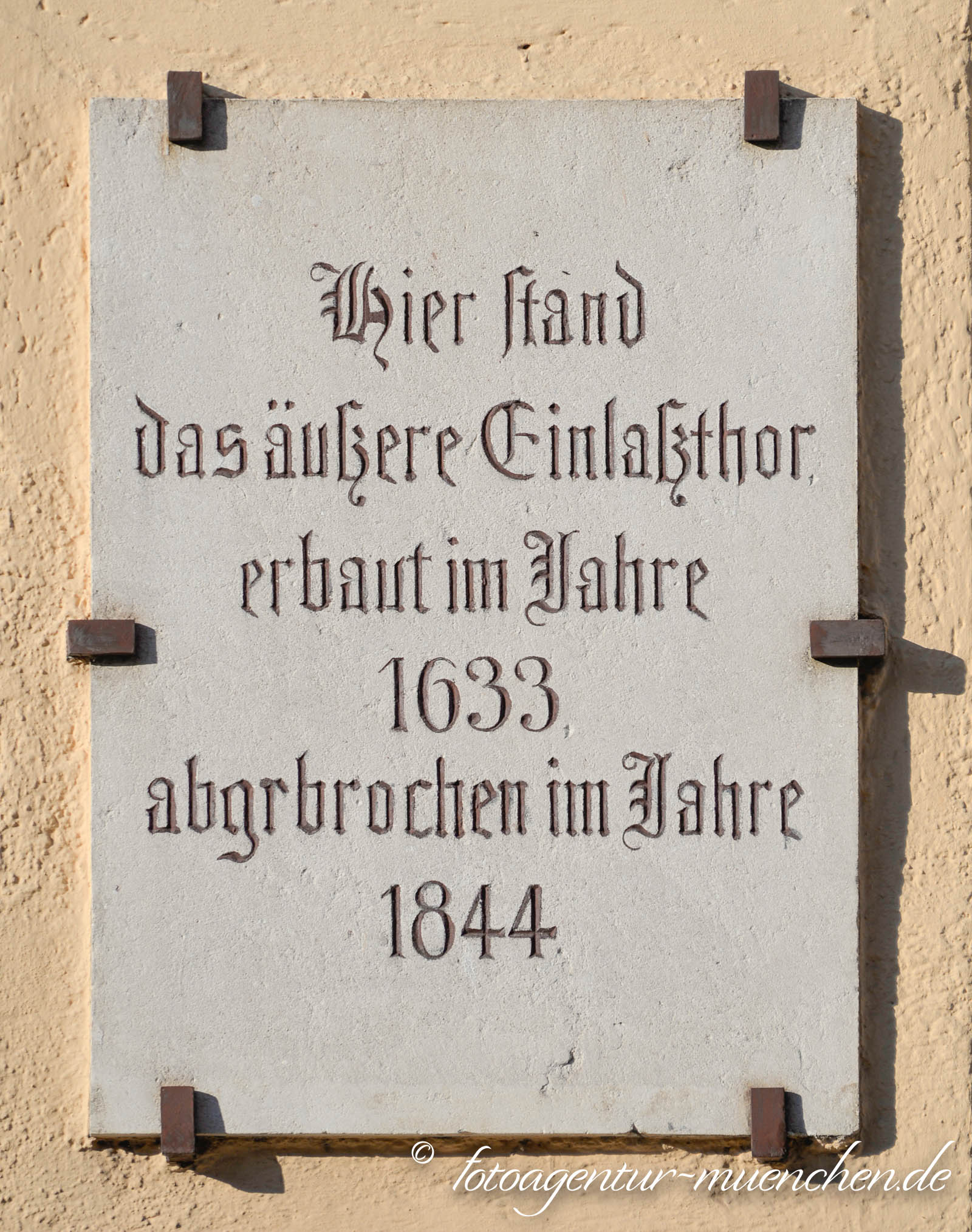 Gedenktafel - Am Einlaß
