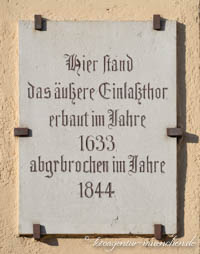 Gedenktafel - Am Einlaß – Foto aus München