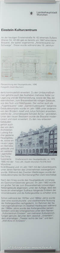 Infotafel - Einstein – Foto aus München