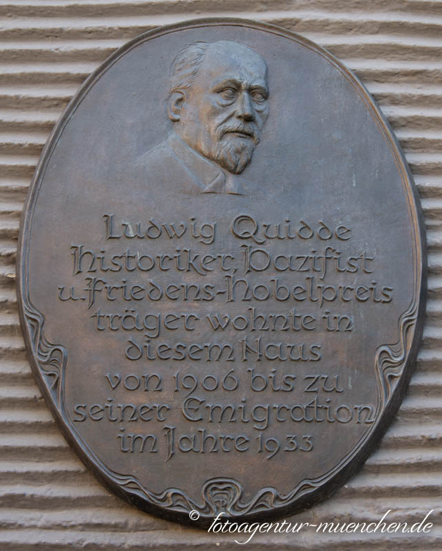 Gedenktafel - Ludwig Quidde – Denkmal/Kunstwerk in München