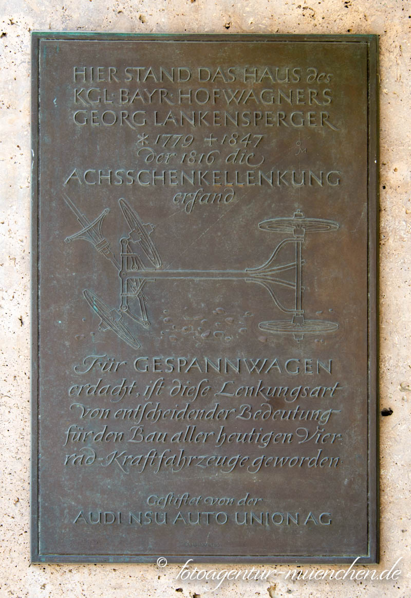 Georg Lankensperger – Denkmal/Kunstwerk in München