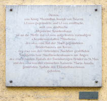 Gedenktafel - Allgemeines Krankenhaus – Foto aus München
