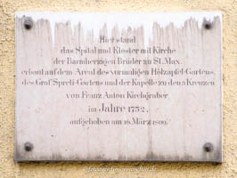 Gedenktafel - Allgemeines Krankenhaus – Foto aus München