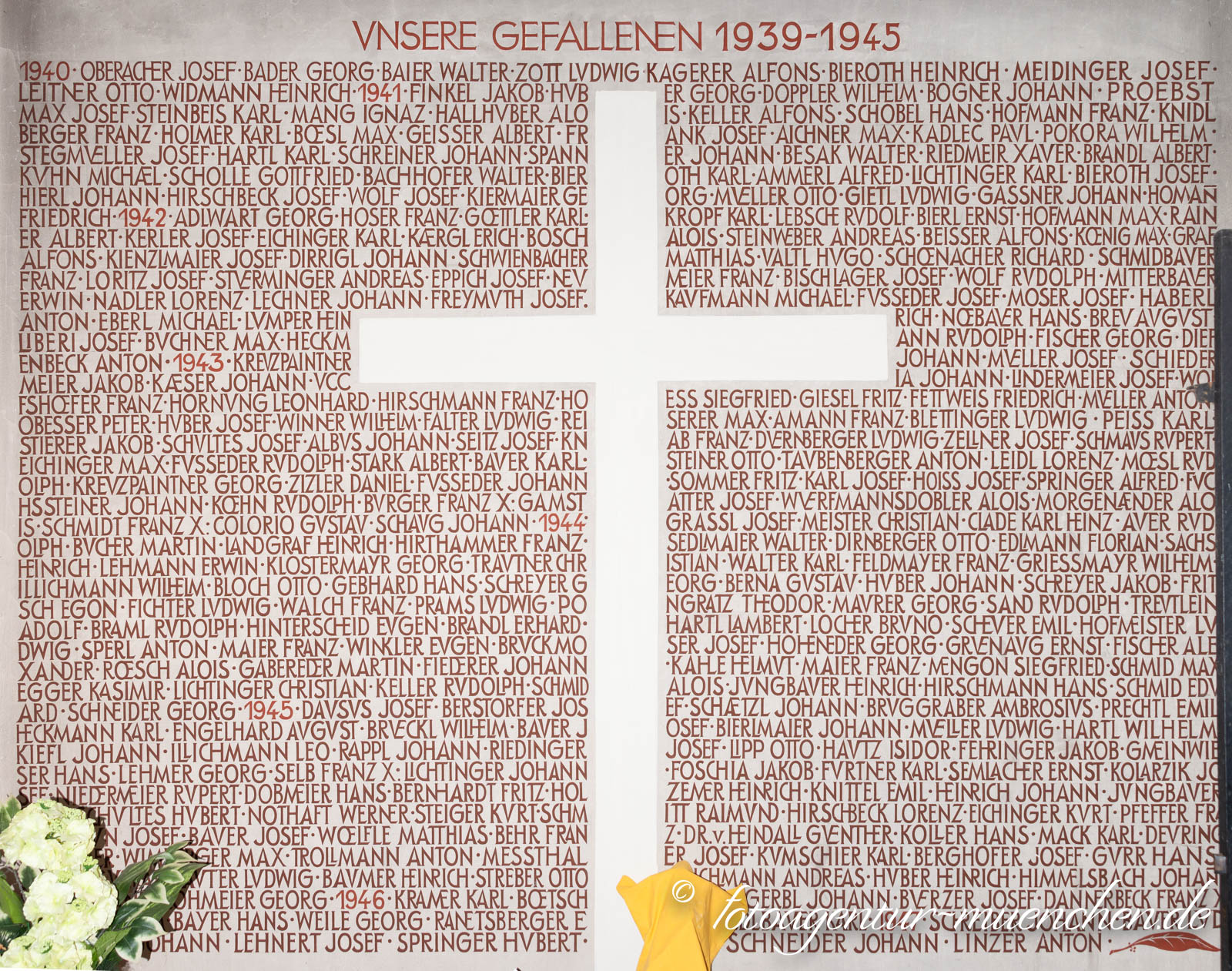 Kriegergedenktafel - St. Pius
