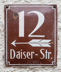 Gerhard Willhalm – Hausnummer - Daiserstraße