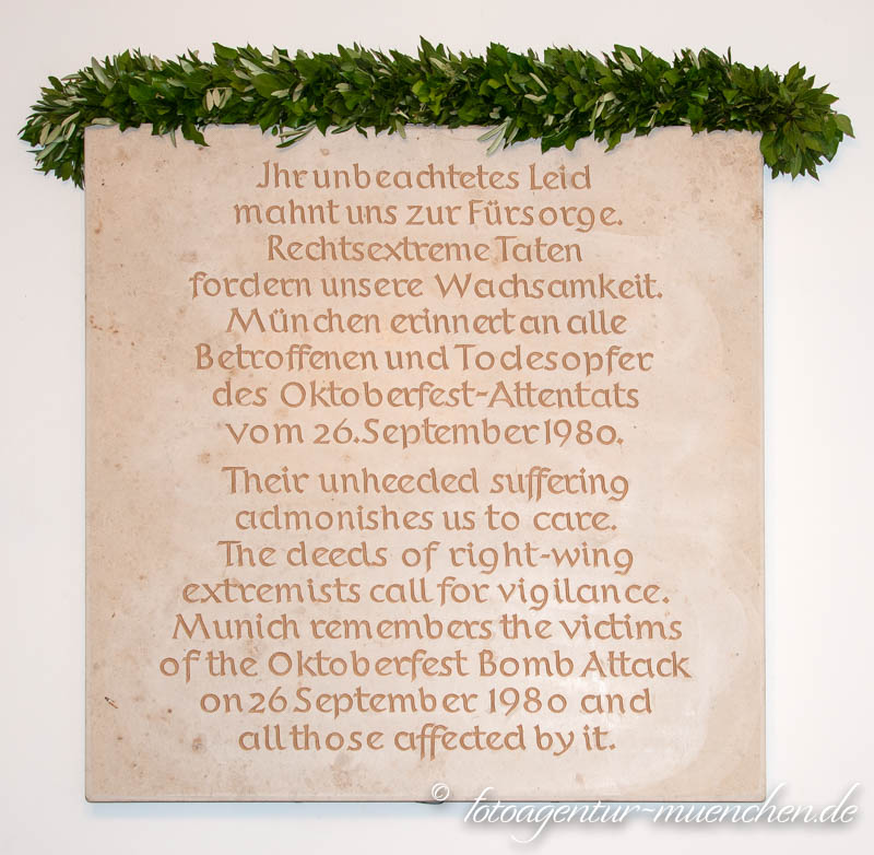 Oktoberfestattentat – Denkmal/Kunstwerk in München