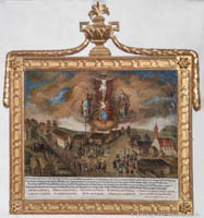 Votivbild - Kontributionsforderung der Franzosen