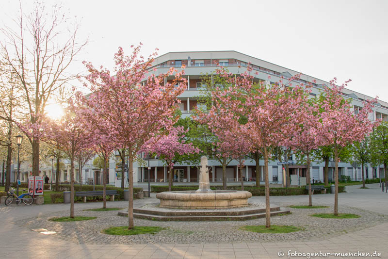 Rundbecken-Brunnen – Denkmal/Kunstwerk in München