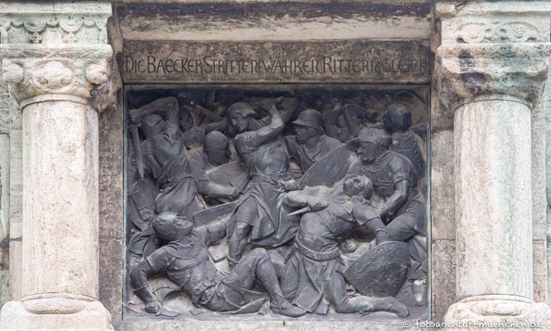 Die Bäcker stritten wahrer Ritter gleich – Denkmal/Kunstwerk in München
