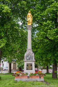 Kriegerdenkmal - Mariensäule – Foto aus München