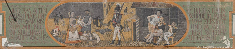 Fresko - Alte Wache – Denkmal/Kunstwerk in München