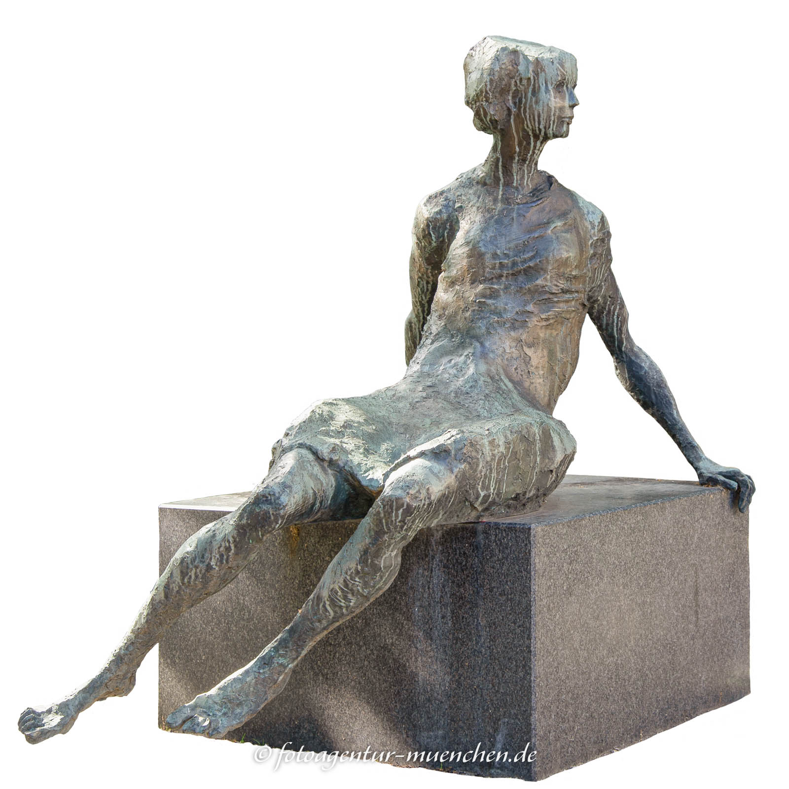 Sitzende Frau