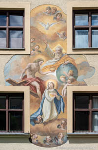 Gerhard Willhalm – Fresko Dreifaltigkeit und Maria - Dreifaltigkeitsplatz