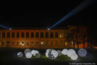 Lichtaktion im Kunstareal – Foto aus München