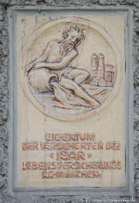 Schild - Isar-Lebesversicherung AG – Foto aus München